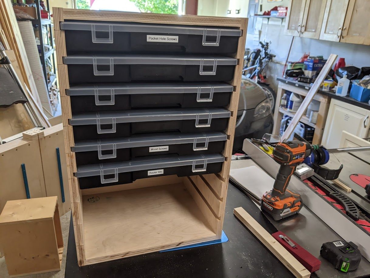 The finished organizer